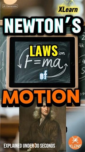 You’ll Never Forget Newton’s Laws After This! 😱🚀 (30-Second Trick)