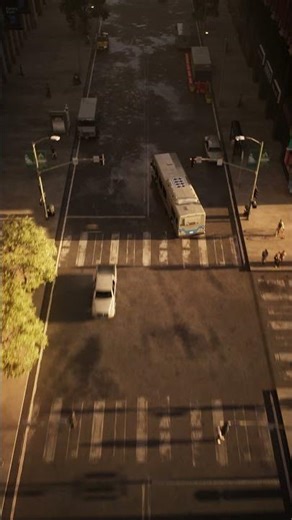 City Animation in 4K( Bird's eye view) - Unreal Engine 5.2