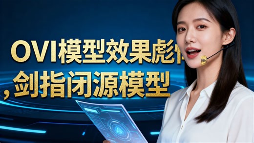 OVI模型效果彪悍，剑指闭源模型-整合包测试中，即将放出
