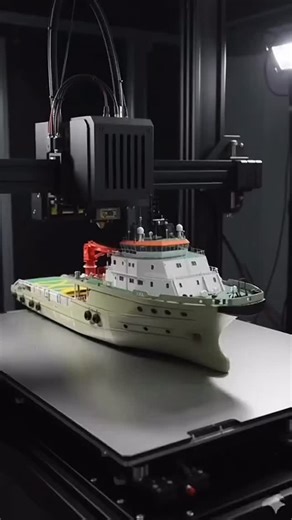 OffshoreChannel on Instagram: "From File to Floating Mini Vessel | 3D Printing in Action From digital design to a real miniature vessel Watch a 3D printer bring this tiny vessel to life, layer by layer. #3DPrinting #MiniatureShip #ShipBuilding #AdditiveManufacturing #Engineering Timelapse 3DPrinter TechShorts Makers"