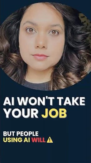 AI Won't Take Your Job | But People Using AI Will #shorts