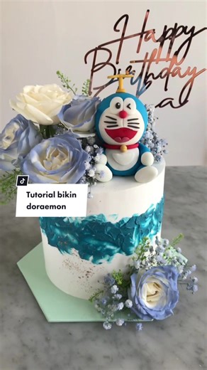 Doraemon Birthday Cake Design Tutorial