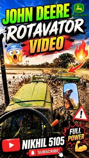 john deere 5105 4x4 rotavator || Aaya sherl #shortsfeed#ytshorts#ytviral #ytshortsindia#aayashersong