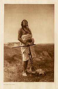 Native American, Placing, The Medicine Man, Edward S. Curtis, Natural Kozo Washi Paper, HD Digigraphy