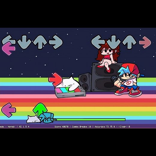 Friday Night Funkin': VS Bongo Cat (FNF Mod/HARD) - FNF Meme #Shorts#FNF#bongocat#modfnf#rainbowcat