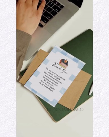 Teacher Thank You Card Bundle, Watercolor Apple Books, Gift Card Holder (digital Download) - Etsy