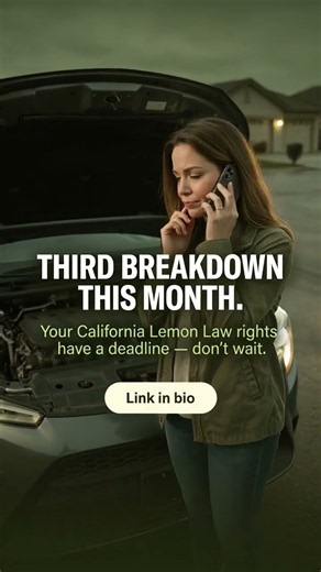 Third Breakdown This Month? California Lemon Law Help by Knight Law Group