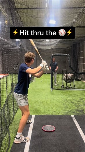 Bobby Spain Baseball Instruction on Instagram: "🔑Hit thru the ⚾️🔑 ✅behind & inside the ⚾️at contact ✅palm up/palm down at and thru contact ✅chase the ball off the barrel after contact ❌no rolling over early @mason.williamss1🔥 hitting session: -back to the net flips -open angle cricket bat flips -bounce drill -righty curveball machine BP Mason Williams 2027 Union City HS / uncommitted @loudcontacthitting #hittershit #hittinglessons #baseballlessons barrels hitting elite provelocitybat ifyouhit