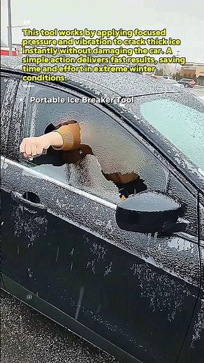 Ice Breaker Tool Saves Frozen Cars Fast Winter Pro #WinterHack #IceStormViralNow #CarLifeUSA
