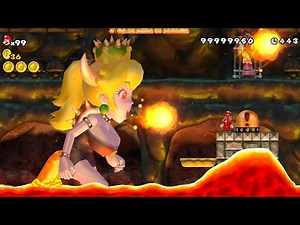 Bowsette Final Boss Fight in New Super Mario Bros. Wii (4K)