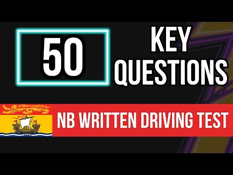 New Brunswick Written Driving Test (50 Key Questions)