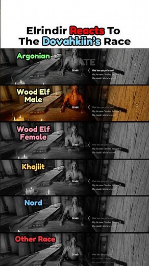 Elrindir Reacts to the Dovahkiin’s Race - Skyrim