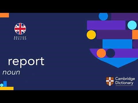 How to pronounce report (noun) | British English and American English pronunciation