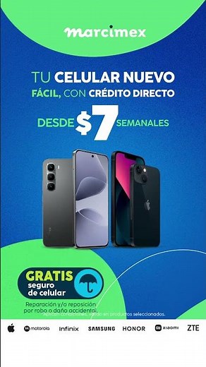 Smartphones desde $7 semanales⭐️​