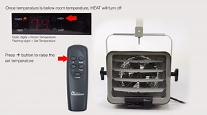 DR. INFRARED HEATER NEW Upgraded DR-975 7500-Watt 240-Volt Hardwired Shop Garage Electric Heater, Wall/Ceiling Mounted with Remote Controlled Thermostat White