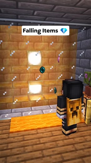 Minecraft Falling Items Tutorial #minecraft #minecraftbuildings #tutorial #fyp #viral | Kamilox418