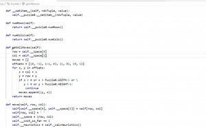 使用Python编写A*算法，解决8数码问题
