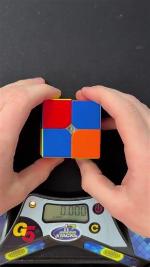 Slow Motion 2x2 Solve: 1.15 Seconds (16.5 Turns Per Second) #ung #zung #cubing #triplesune #mrcuber