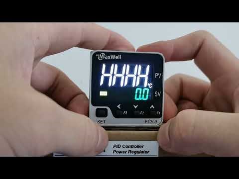 FT200 LCD PID temperature controller, programming and configuration