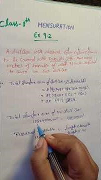 class 8th mensuration ex 9.2 question no 2#maths #shortvedio #mathswise #learnwithbasic