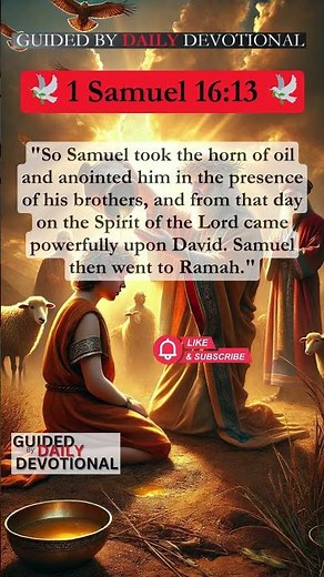 🕊️ "Exploring David's Anointing: 1 Samuel 16:13" 🕊️