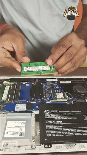RAM Upgrade 8GB to 16GB in HP Laptop⚡️