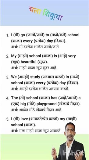 English to Marathi/ English translation /Marathi translation/