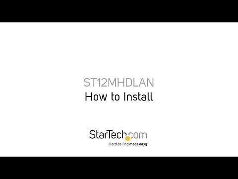 How to Install - ST12MHDLAN | StarTech.com