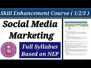 Social Media Marketing || Full Syllabus || SEC Syllabus || DU || #exampreparation #fullsyllabus