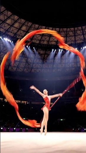 Epic Ribbon Dance in Beijing Olympic Stadium 🏅✨ | Olympic-Level Artistry #dance #dancer
