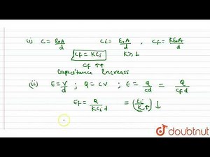A parallel plate capacitor is charged by a battery. After some time the battery is disconnected and