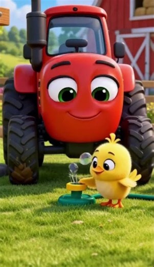 Wibble’s Bubble Tractor Wash 🚜🫧 | Fun Farm Cartoon for Kids #kidscartoon #farmanimals #shorts