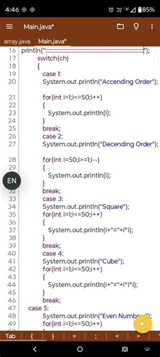 Switch Case Program in Java#shorts #java #coding#switchcase