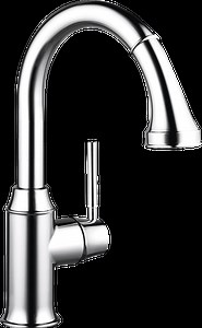 hansgrohe Kitchen faucets: Talis C, Prep Kitchen Faucet, 2-Spray Pull-Down, 1.75 GPM, Art. no. 04216000