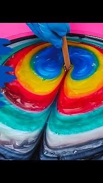 Stunning Resin Clock – A Burst of Colors and Precision!