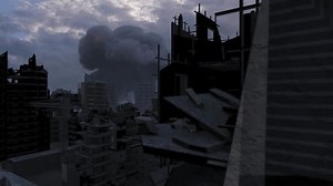 Large Explosion Rising Behind Destroyed City Stock Footage Video (100% Royalty-free) 3453330741 | Shutterstock