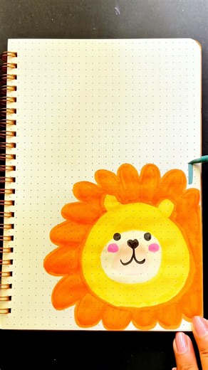 Cute front page border design ideas for project 🦁#lion #art #diy #satisfying #shorts #doodle