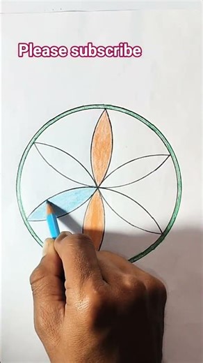 3D easy drawing pencil Rangoli designs