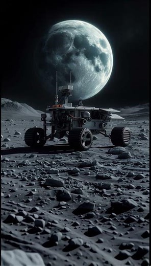 Exploring the Moon’s surface #space #moon #universe #cosmolog #nasa#cosmos #shorts