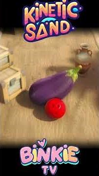 🥦🎳 B is for Broccoli with Kinetic Sand and Bowling Ball Healthy Veggie Learning Binkie TV