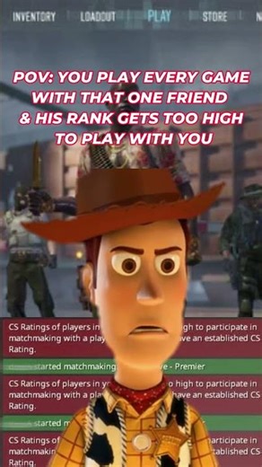 CS 2 MEME FRIEND RANKED UP #csgo #funny