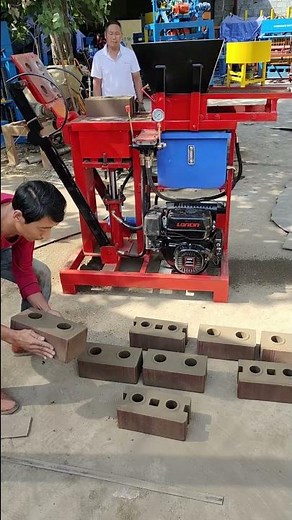 small diesel hydraulic soil ISSB cement self interlock brick making machine for lego bricks #shorts