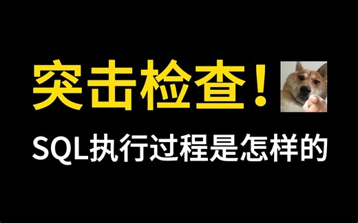 一分钟轻松掌握SQL执行过程！