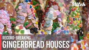 Former chef builds massive gingerbread village
