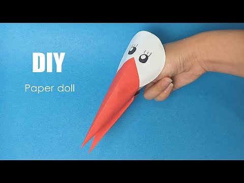 how to make a puppet out of paper | Origami Bird Puppet | Animal Hand Puppets DIY【HD】