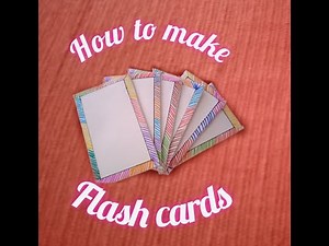 How to make Flash cards | Art & Crafts | waste cardboard chart paper | Aradhya Saraf | DIYs