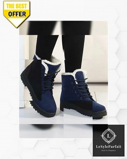 Lace Up Winter Women Snow Boots