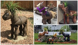 DIY Flower Clay Pot Horse Gardening Planters Tutorial