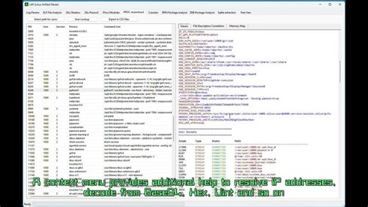 Analysis of the /Proc virtual filesystem using LAP - Linux Artifact Parser | Marcus Fábio, M.Sc.