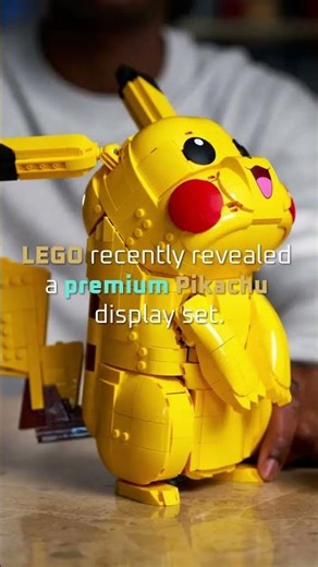 LEGO Revealed a PREMIUM Pikachu Display ⚡⚪ #pokemon #legopokemon #newpokemonset